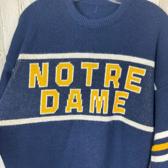 Notre Dame Fighting Irish Uscape Apparel Unisex Renew Knit Vintage Pullover Swea - Picture 4 of 7